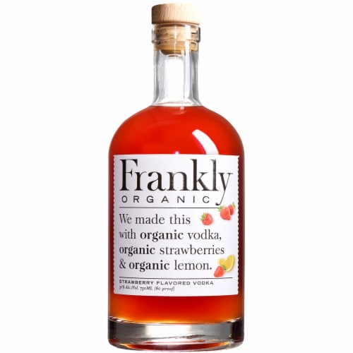 Frankly Organic Strawberry Vodka Perspective: front