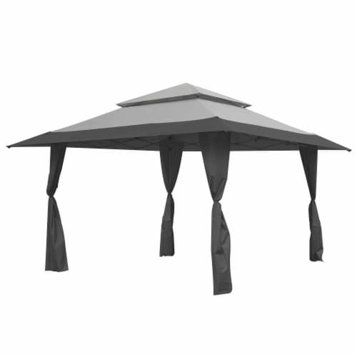 Z Shade 13 x 13 Foot Instant Gazebo Outdoor Canopy Patio Shelter Tent Gray 1 Piece Fry s Food Stores