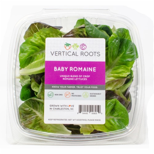 Vertical Roots Baby Romaine Perspective: front