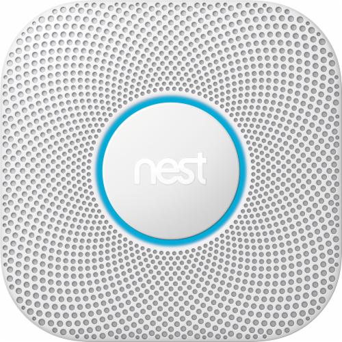Nest Protect 2nd Generation Battery Smoke Detector - White Perspective: front
