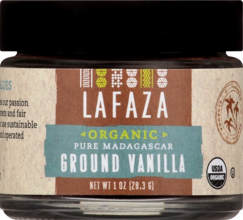 LAFAZA Organic Pure Madagascar Ground Vanilla Perspective: front