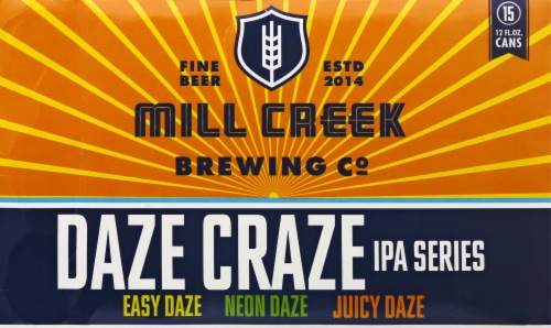 MillCreek Brewing Co. Daze Craze IPA Series Perspective: front