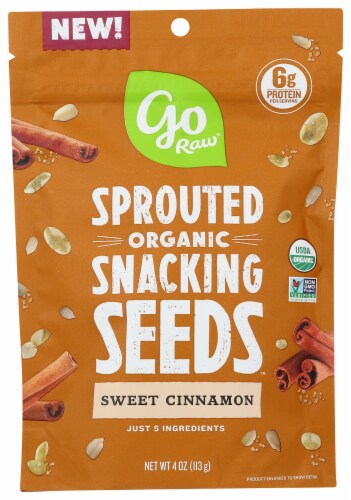 Go Raw® Sweet Cinnamon Organic Sprouted Snacking Seeds Perspective: front