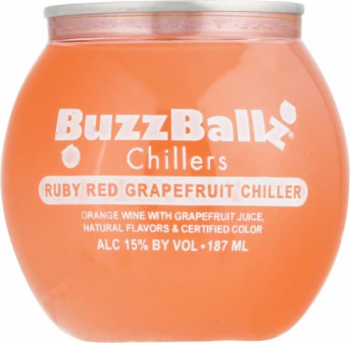 BuzzBallz Chillers Grapefruit Frozen Single Can Perspective: front