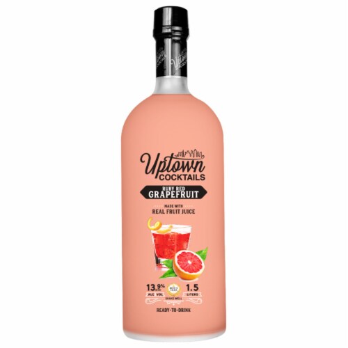 Uptown Cocktails Ruby Red Grapefruit Wine Ready to Drink Cocktail Perspective: front