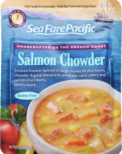 Sea Fare Pacific Smoked Salmon Chowder Perspective: front