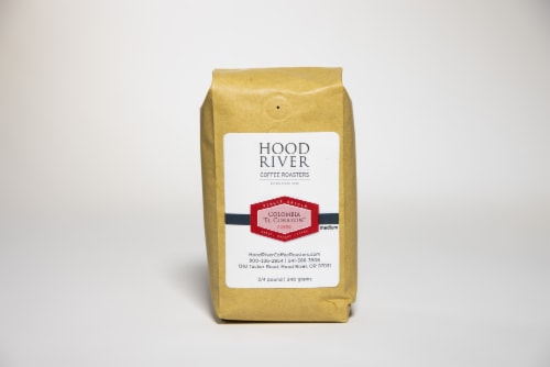 Hood River Coffee Roasters Columbia Supremo Medium Roast Coffee Perspective: front