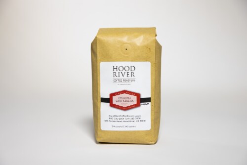 Hood River Coffee Roasters Ethopia Light Roast Coffee Perspective: front