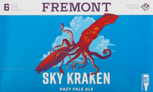 Fremont Sky Kraken Hazy Pale Ale Perspective: front