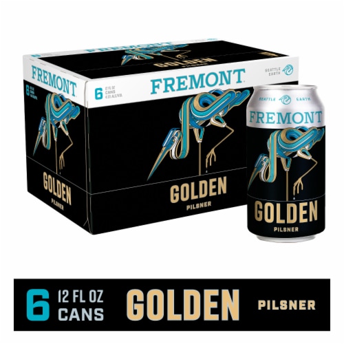 Fremont® Golden Pilsner Beer Perspective: front