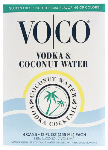 VOCO Vodka & Coconut Water Perspective: front