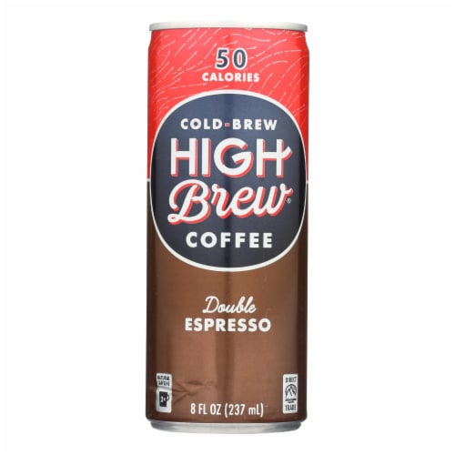 High Brew Coffee Double Espresso Cold-Brew Coffee Perspective: front