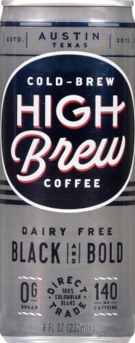 High Brew Coffee Black & Bold Cold-Brew Coffee Perspective: front