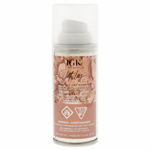 IGK Jet Lag Invisible Dry Shampoo 2 oz Perspective: front