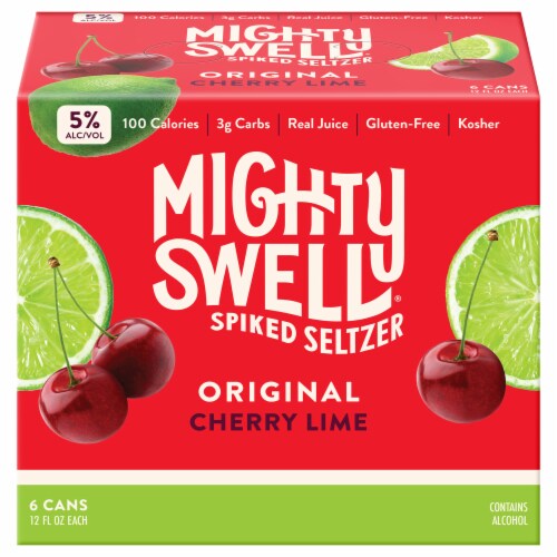 Mighty Swell Cherry Lime Spiked Seltzer 6 Cans 12 Fl Oz Kroger