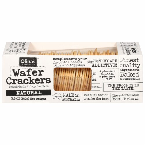 Olina's Bakehouse® Natural Wafer Crackers Perspective: front