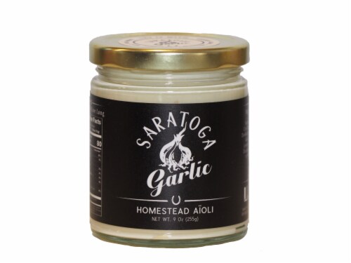 Homestead Garlic Aioli Jar Perspective: front