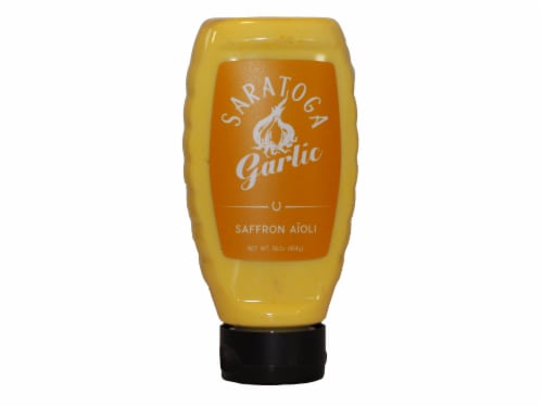 Saffron Aioli Squeeze Bottle Perspective: front