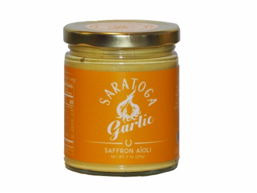 Saffron Aioli Jar Perspective: front