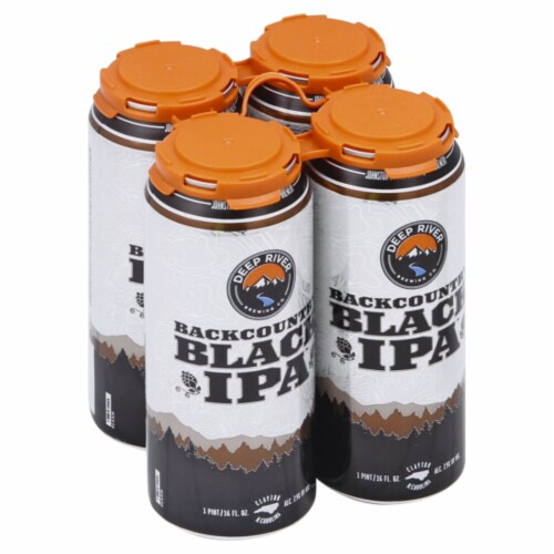 Deep River Brewing Co. Backcountry Black IPA Perspective: front