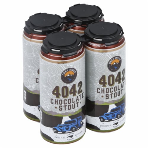 Deep River Brewing Co. 4042 Chocolate Stout Perspective: front