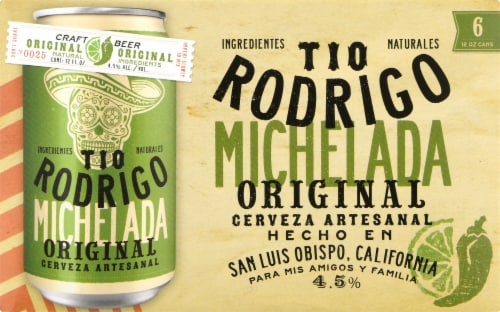 Tio Rodrigo Original Michelada Craft Beer Perspective: front
