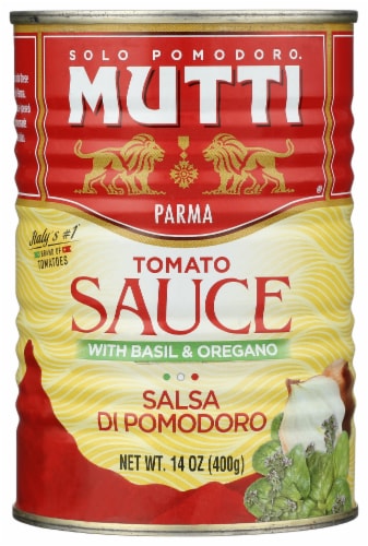 Mutti Oregano & Basil Tomato Sauce Perspective: front