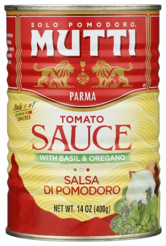 Mutti Oregano & Basil Tomato Sauce Perspective: front