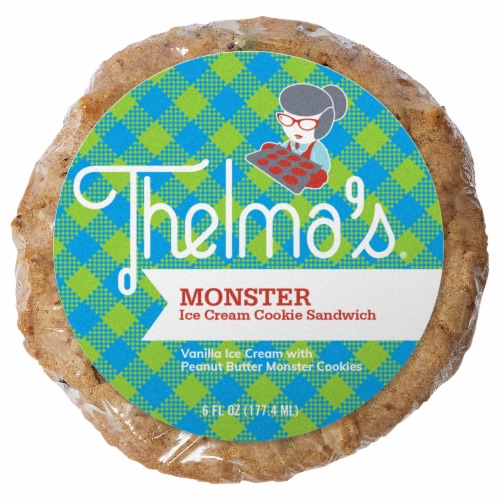 Thelma’s® Monster Cookie Ice Cream Sandwich Perspective: front