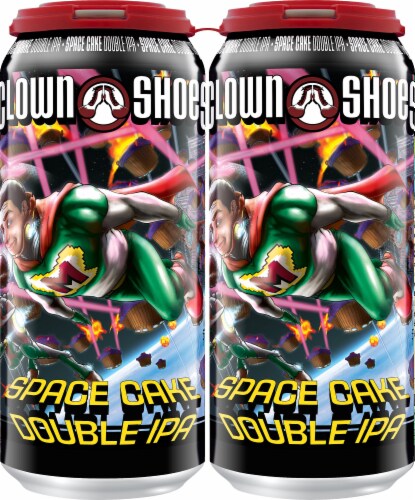 Clown Shoes Space Cake Double IPA Beer Perspective: front