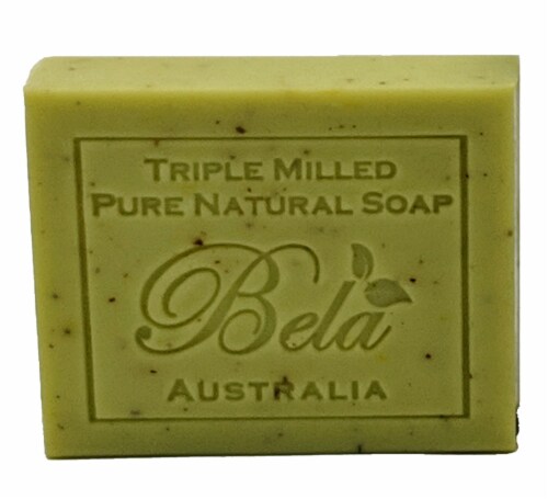 Bela Pure Natural Lemon Myrtle with Lemongrass Bar Soap Perspective: front