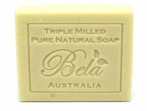 Bela Pure Natural French Pear Soap Bar Perspective: front