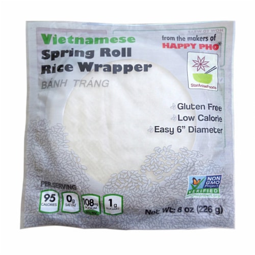Star Anise Foods Spring Roll White Rice Paper Perspective: front