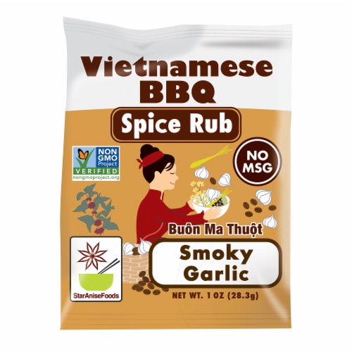 Star Anise Foods Buon Ma Thuot Smoky Garlic Vietnamese BBQ Spice Rub Perspective: front