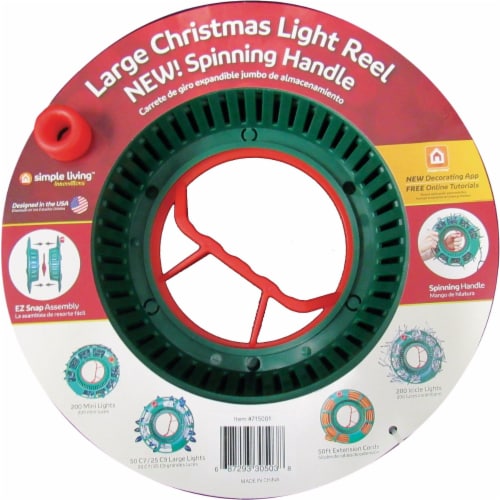 Large Christmas Light Reel Perspective: front