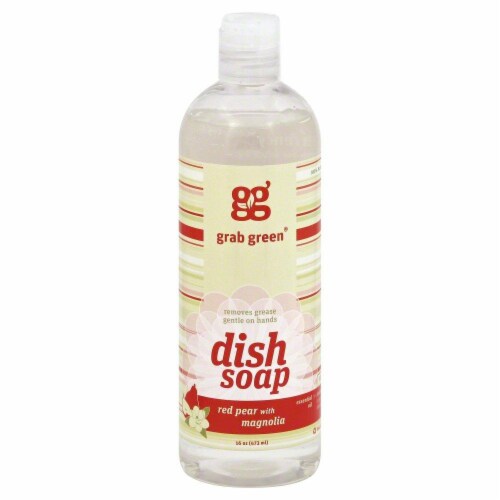 Grab Green Red Pear With Magnolia Liquid Dish Soap Perspective: front