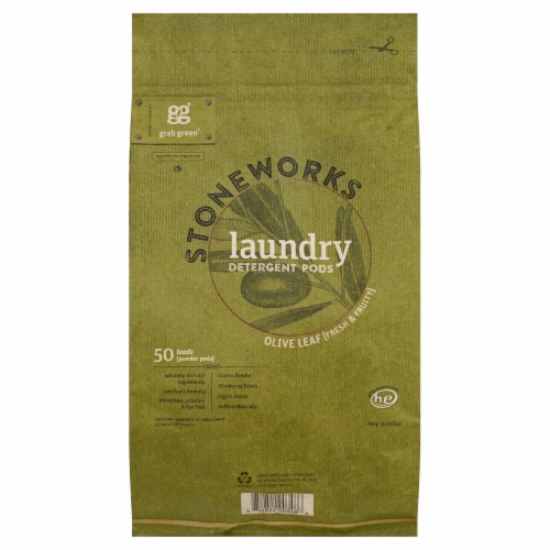 Stoneworks Olive Leaf Pods Laundry Detergent Pods Perspective: front