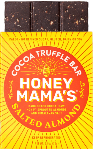 Honey Mama's® Original Dutch Honey Chololate Bar Perspective: front