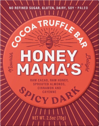 Honey Mama's Cocoa Truffle Bar - Spicy Dark, 2.5 oz - Pay Less