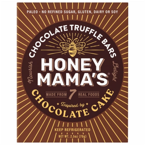Honey Mama's® Cocoa Truffle Bar Chocolate Cake Perspective: front