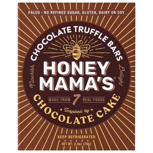 Honey Mama's® Cocoa Truffle Bar Chocolate Cake Perspective: front