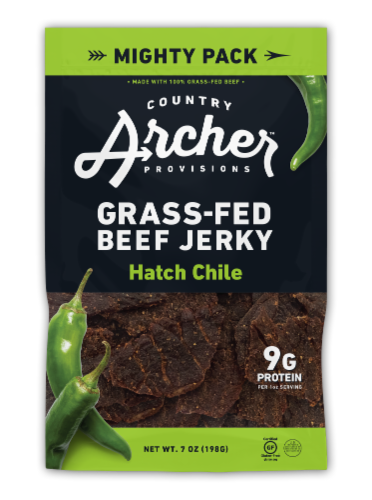 Country Archer™ Hatch Chile Beef Jerky Perspective: front