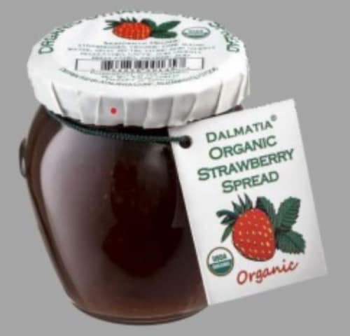 Dalmatia® Organic Strawberry Spread Perspective: front