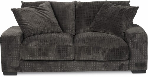 Fred Meyer Sitswell Serene Plush Loveseat Gunmetal 1 Ct