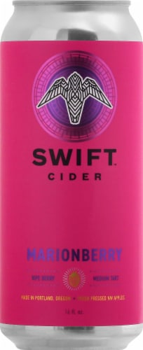 Swift Cider Marionberry Cider Single Can Perspective: front