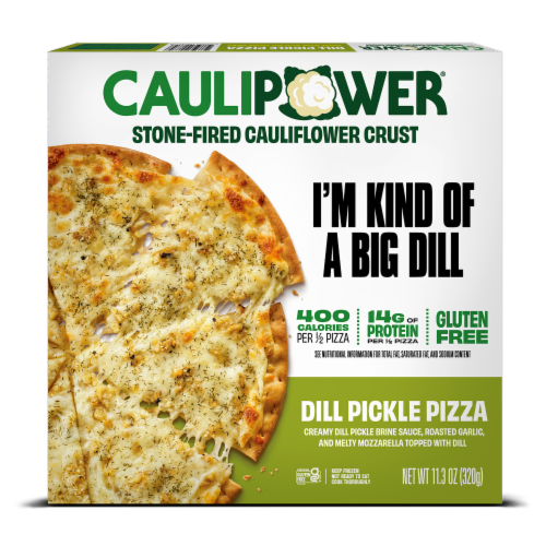Caulipower® Gluten Free Dill Pickle Cauliflower Crust Frozen Pizza Perspective: front