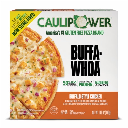 Caulipower Buffa-Whoa Cauliflower Crust Buffalo-Style Chicken Frozen Pizza Perspective: front