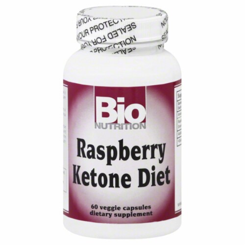 BioNutrition Raspberry Ketone Dietary Supplement Capusles Perspective: front