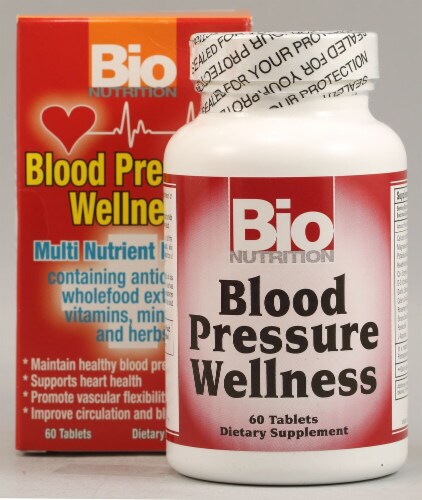 Bio Nutrition Blood Pressure Wellness Tablets Perspective: front