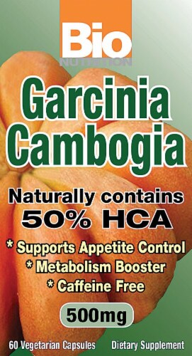 Bio Nutrition Garcinia Cambogia Vegetarian Capsules 500mg Perspective: front